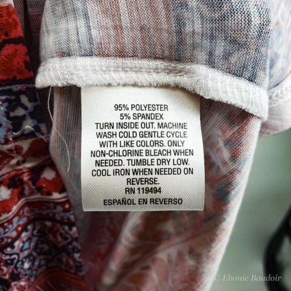 Style & Co Patchwork-Print T-Shirt - Picture 7 of 7